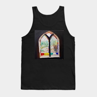 Stained glass window in Montsalvat Tank Top